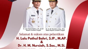 Selamat dan Sukses Atas Pelantikan HL Pathul Bahri-dr HM Nursiah